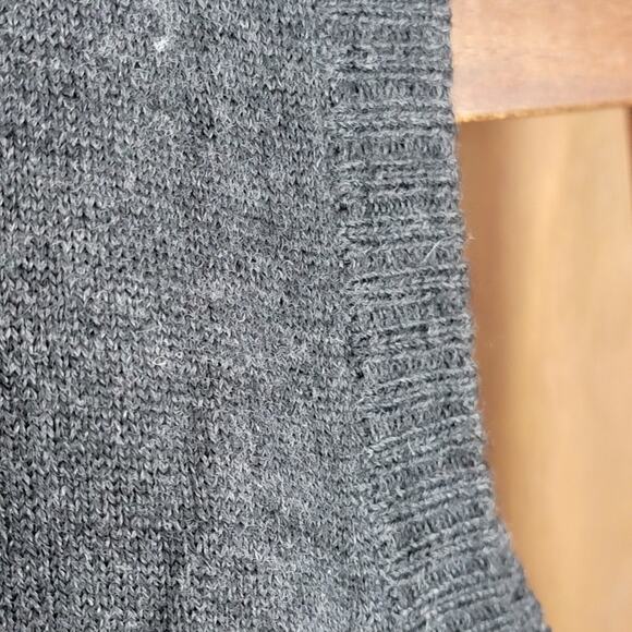 Pronto-Uomo Grey 100% Extra Fine Merino Wool Vest, Sz XXL - Picture 3 of 4